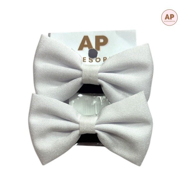 Producto - PAR MOÑO MEDIANO BLANCO - AC2695