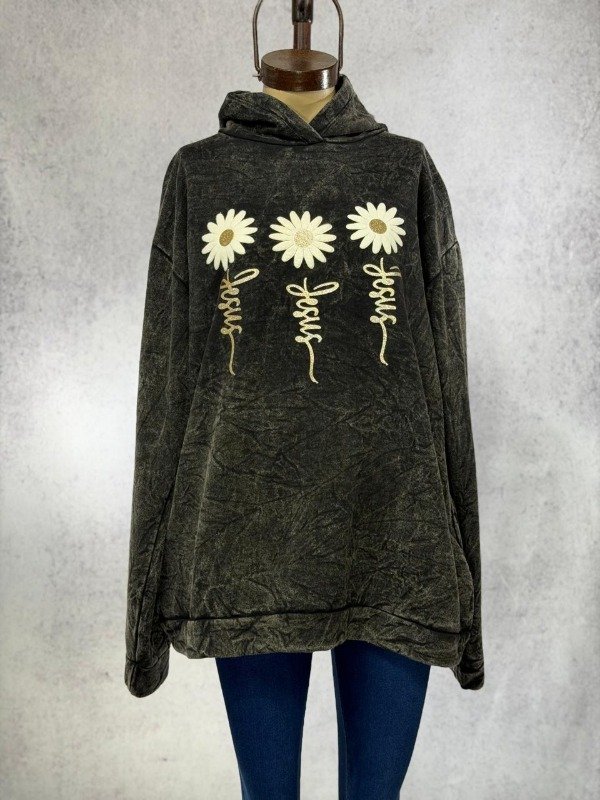 Producto - BUZO BATIK MARGARITAS CON RELIEVE