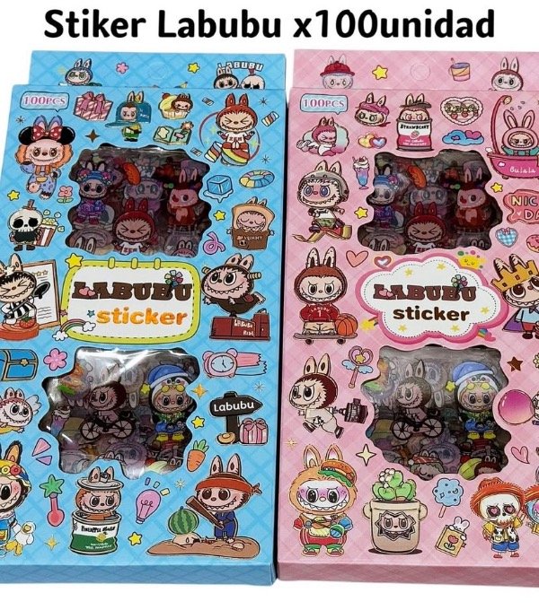 Producto - Stickers X 100 Labubu