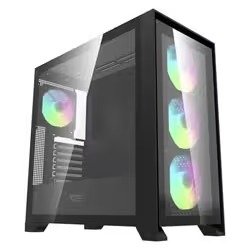 Producto - darkFlash Gamer Aigo DRX90 Glass Mid Tower - Negro 4 Fans ARGB