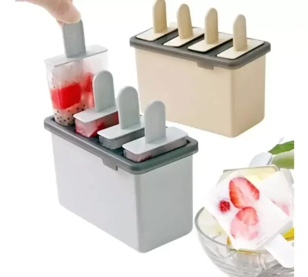 Producto - Moldes para Helado x4 Plastico Rectangular