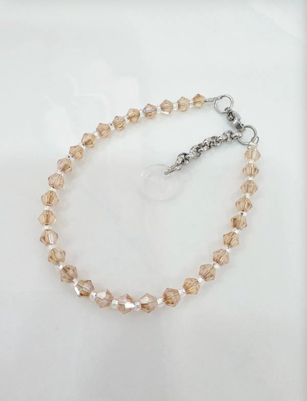 Producto - Pulsera Cristales Bicono Nude