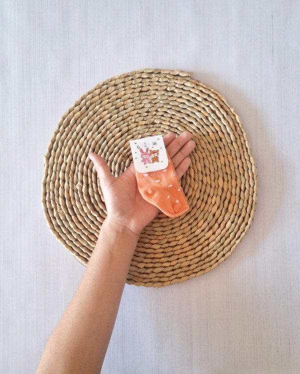 Producto - Media Colmena T2 (6-9M) Puntos Naranja