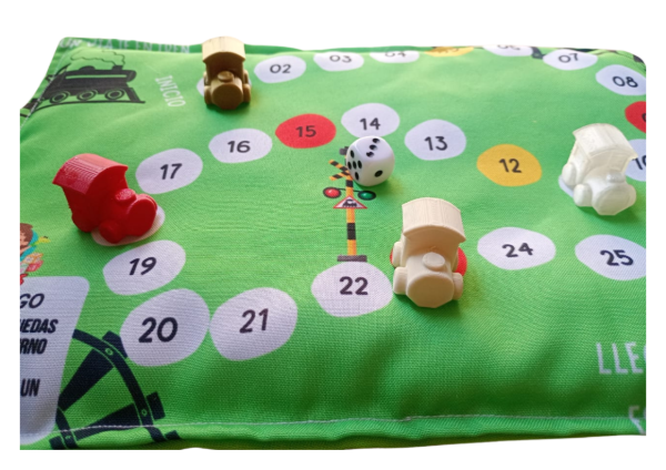 Producto - Juego de recorrido temática trenes - 1