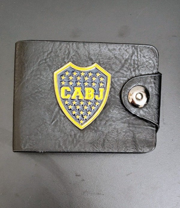Producto - Billetera Cuero Boca Escudo Esmaltado interior tarjetero, billetes