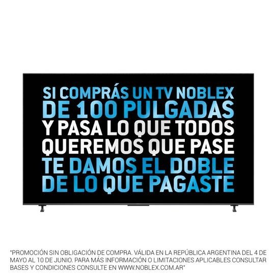 Producto - Smart TV Ultra HD 100'' Noblex DR100X9600 QLED - 9
