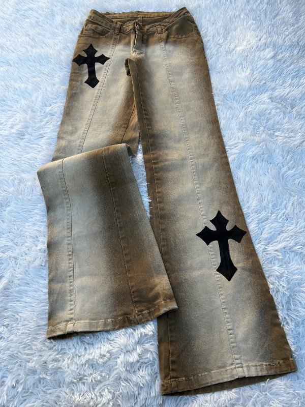 Jeans oxford y2k custom talle 36