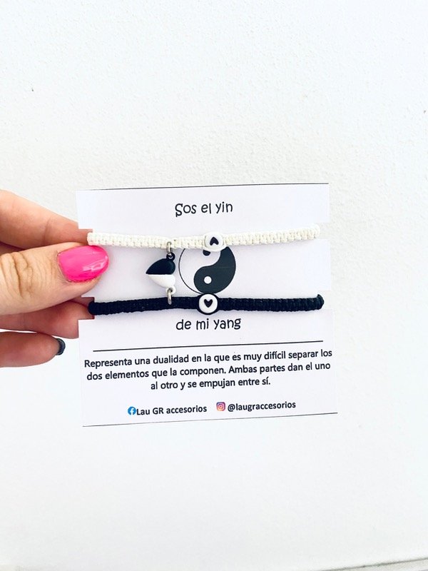 Producto - Pulseras para compartir yin y yang iman