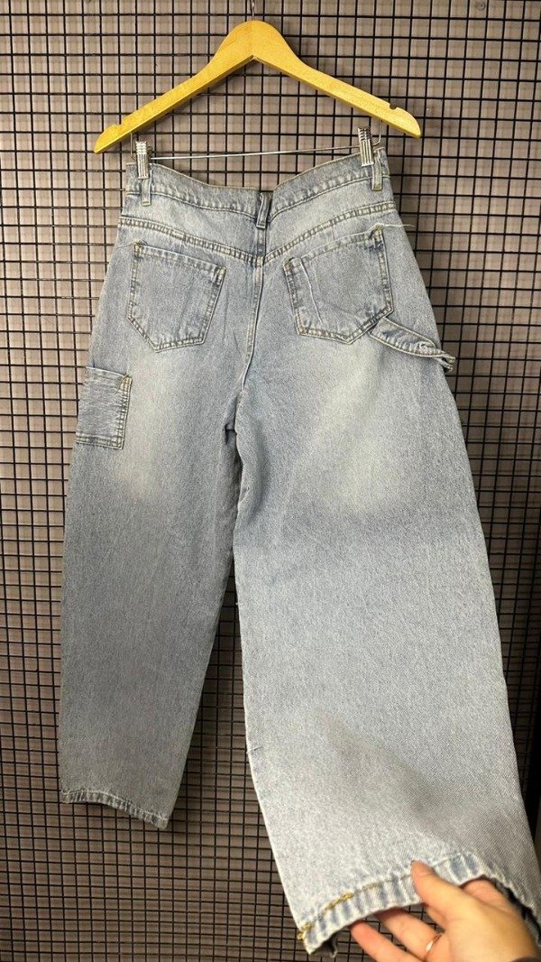 Producto - Jeans Cargo Wide Leg Ice Blue