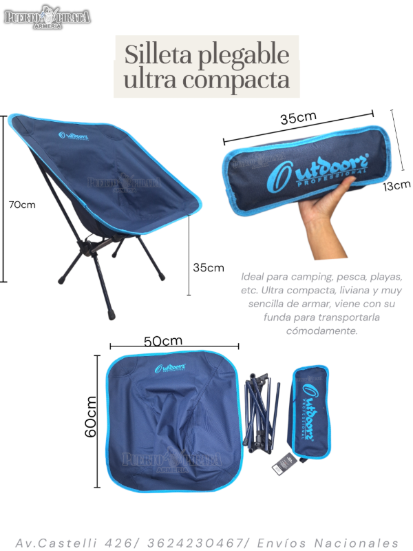 Producto - Silleta plegable ultra compacta