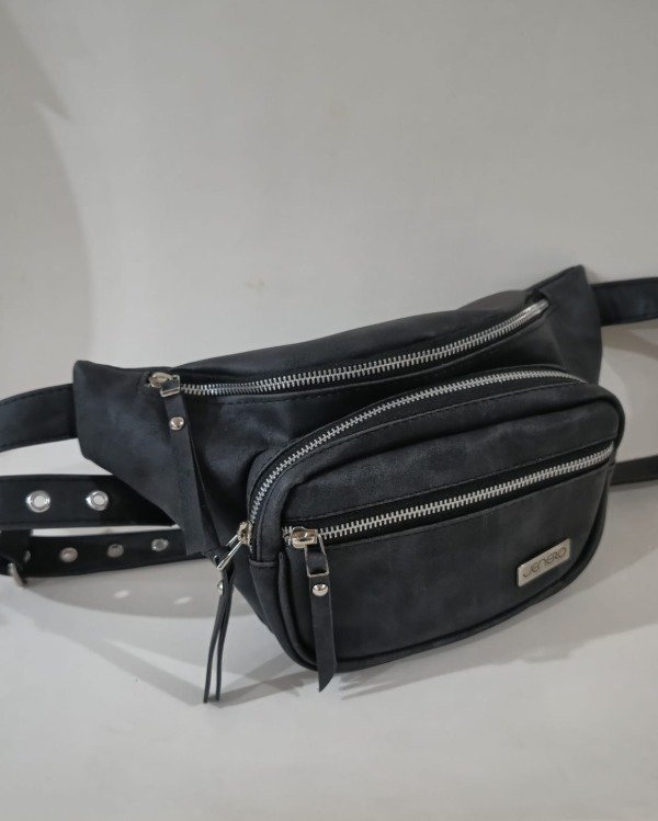 Producto - Riñonera Triny Negro opaco