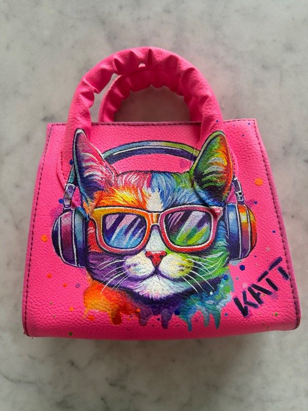 Producto - Mini Bag Gato Fluor //ENTREGA INMEDIATA
