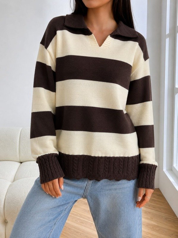 Producto - SWEATER RAYADO BREMER DETALLES CUELLO