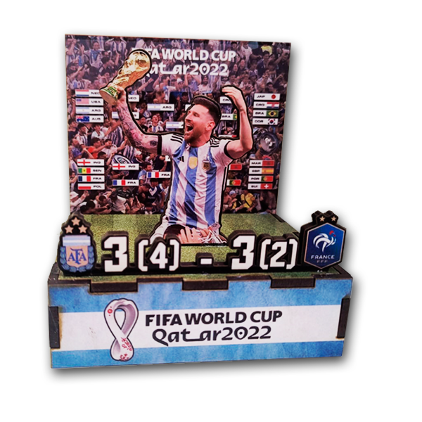 Producto - Diorama Messi Campeon Mundial