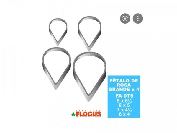 Producto - CORTANTE PETALOS GRANDES X 4