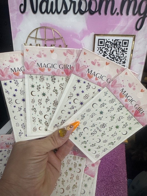 Producto - Stickers lunitas y viboras colores surtidos sin eleccion