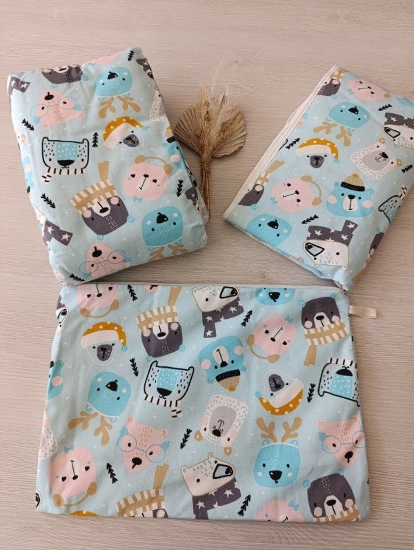 Producto - Set de Manta+Cambiador+Neceser Celeste