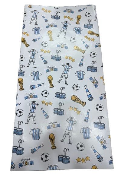 Producto - Papel de Regalo estampado Argentina 65 x 95 cm x1