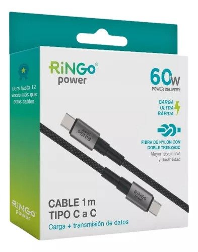 Producto - Cable C a C RINGO  60W ULTRA RESISTENTE