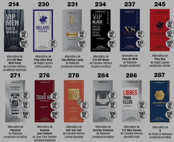 Producto - Perfumes alternativos millanel masculinos 60ml - 2