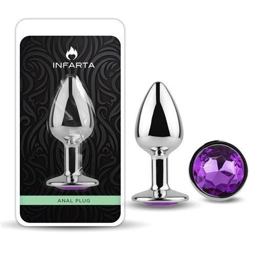 Producto - ANAL PLUG EROS METAL SMALL PURPLE