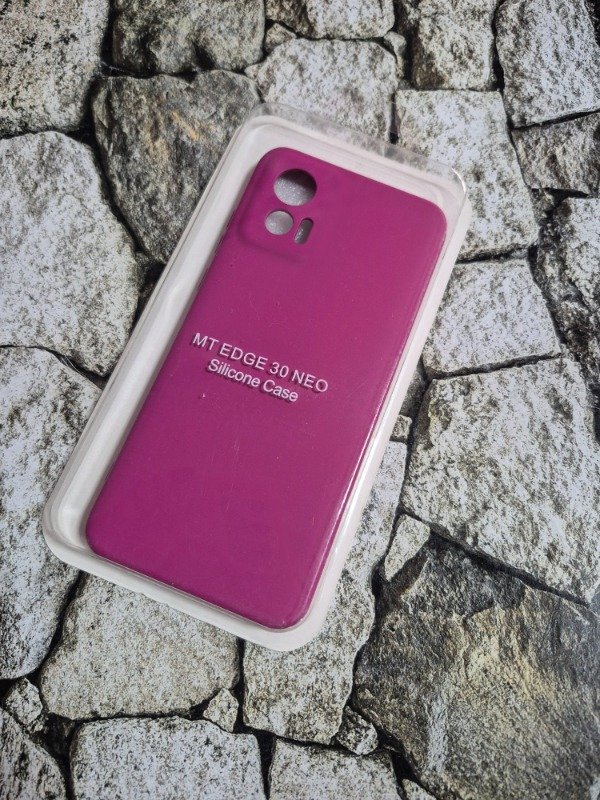 Producto - Funda silicone case Moto Edge 30 neo magenta