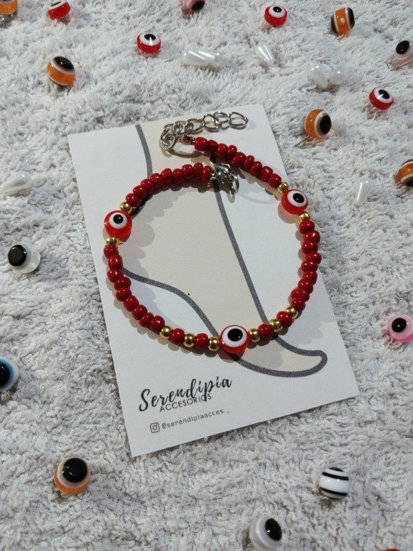 Producto - Tobillera turca roja