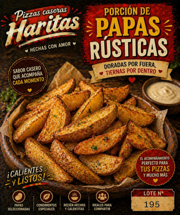 Producto - Papas Rusticas - Porción Mediana
