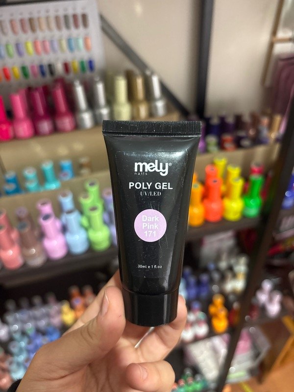 Producto - polygel Mely 30ml dark pink