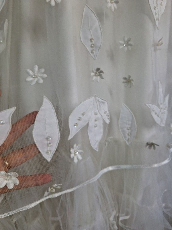 Producto - Vestido de Novia tul volados en capas con apliques - 7