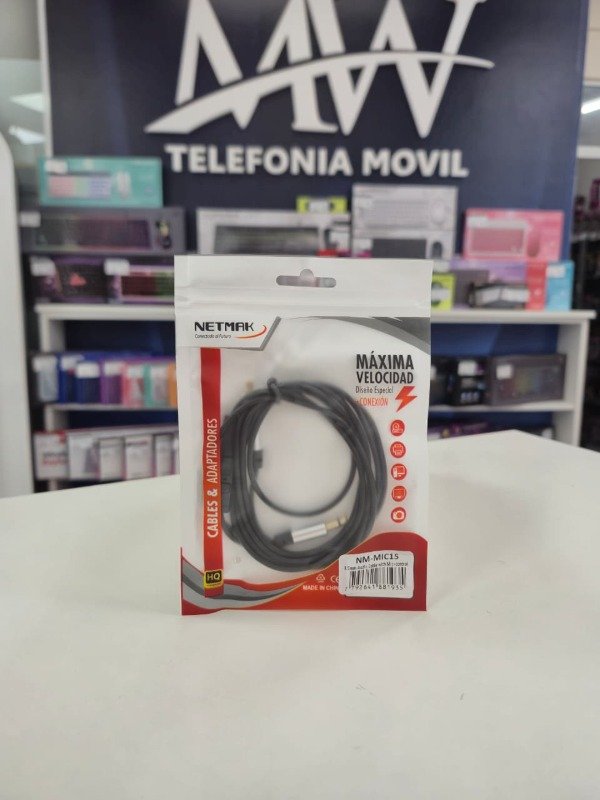 Producto - Cable Manos Libres 3.5mm C/ Mic Incorporado Netmak NM-MIC15