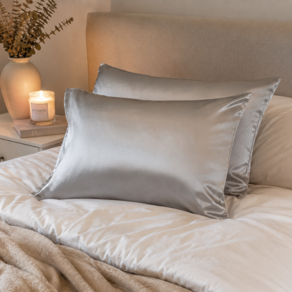Producto - Pack x2 Fundas de Almohada de Satén 70 x 50 cm - Anti Frizz - 0