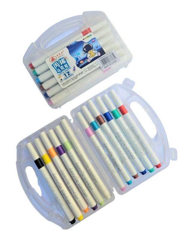 Producto - Marcadores Acrilicos x 12 en valija