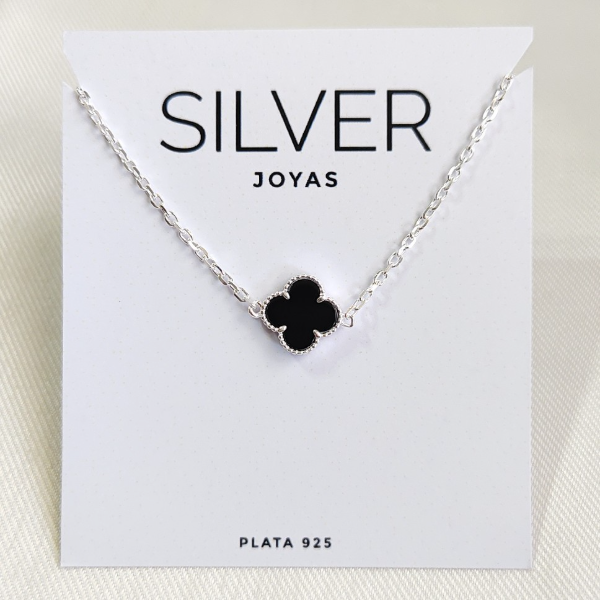 Producto - Pulsera flor vc negra P