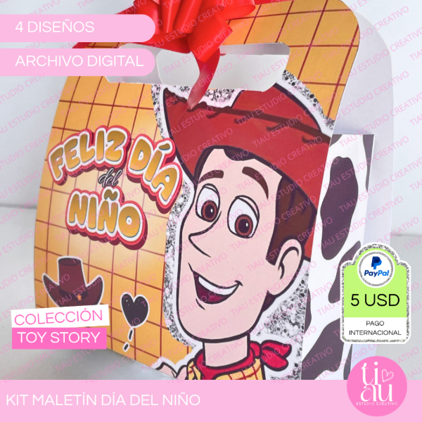 Producto - KIT CAJA MALETIN DIA DEL NIÑO - COLECCIÓN TOY STORY