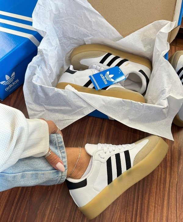 Producto - ADIDAS SAMBA PLATAFORMA BLANCA