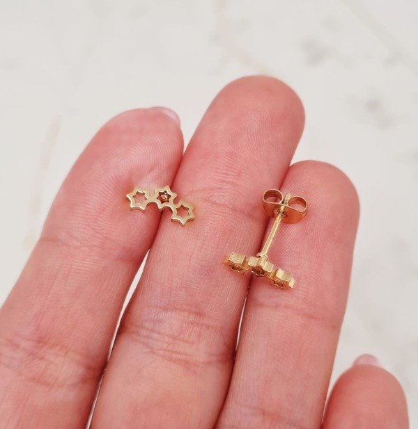 Producto - Aros triple estrella calada AD