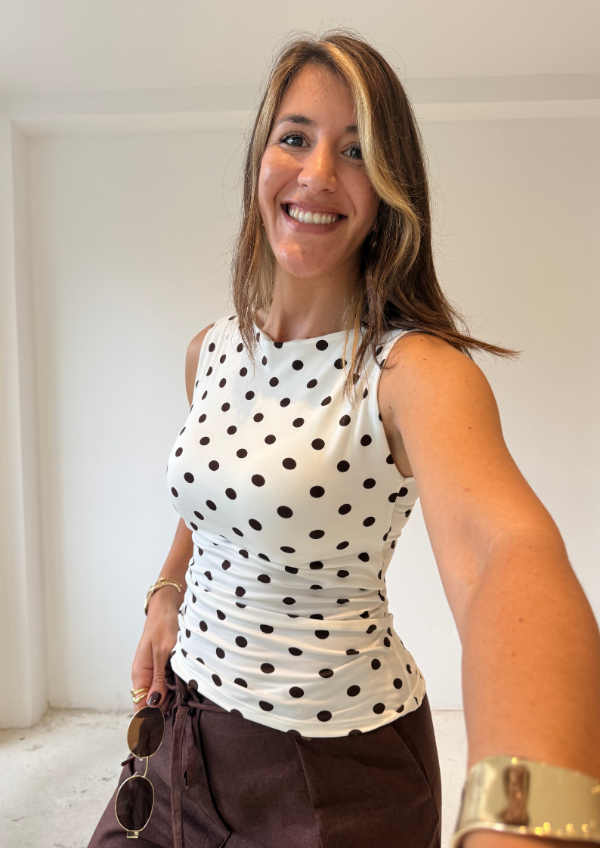 Producto - Remera LUNA - Blanco/Chocolate - 2
