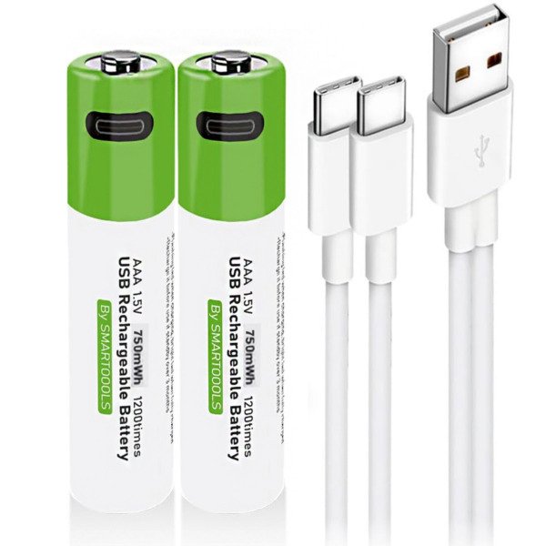 Producto - Pilas Deleex recargables AAA 750mAh