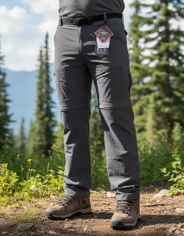 Pantalón desmontable 2 en 1 secado rápido azul — imagen 9