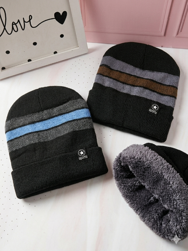 Producto - Gorro hombre lana con piel