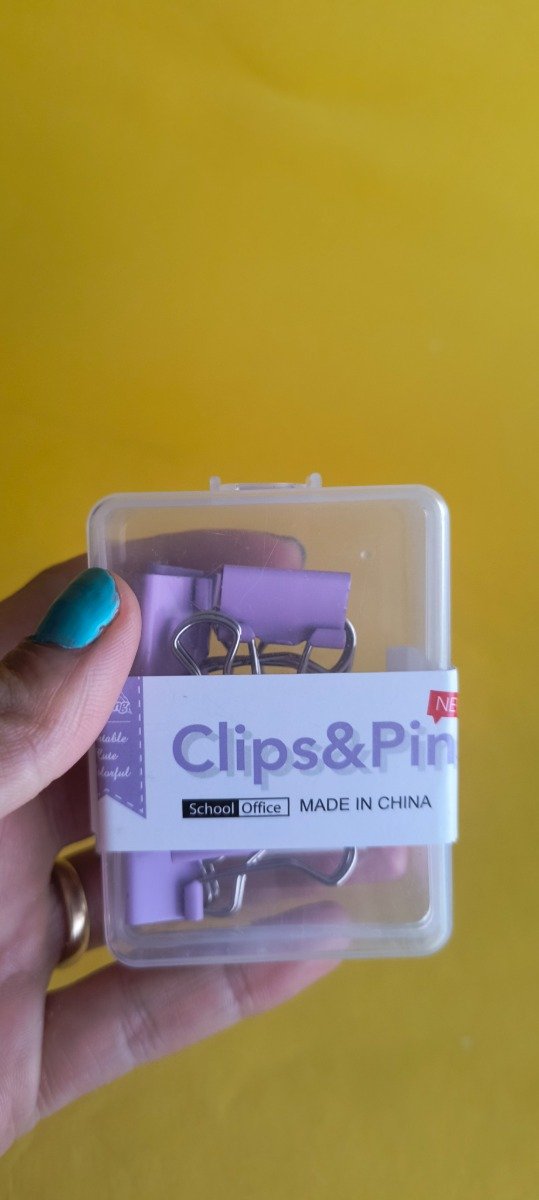 Producto - Clips mariposa lila