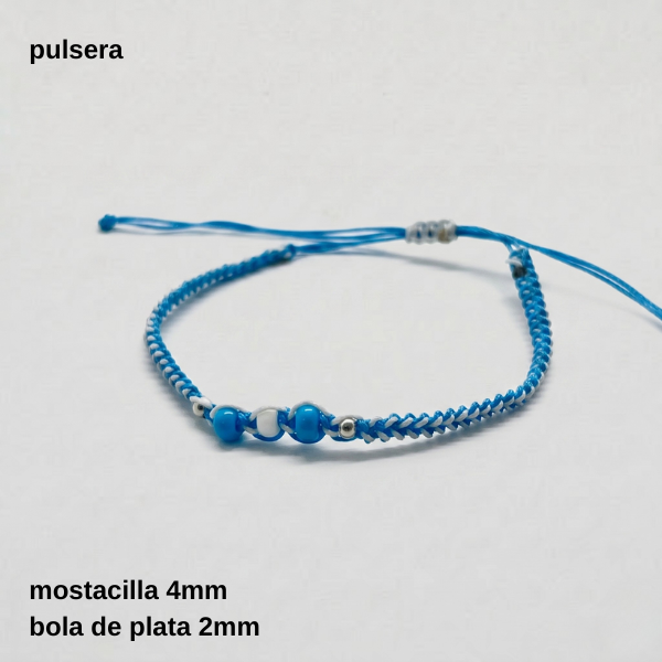 Producto - PUL #FP - Pulsera tejida mostacilla Argentina (DÓLAR)
