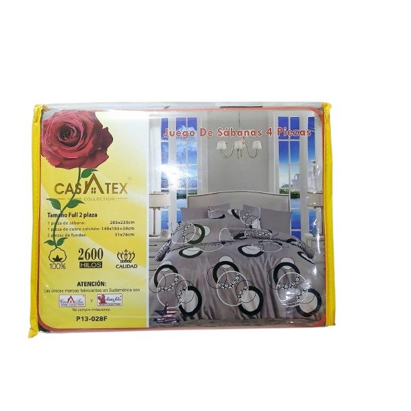 Producto - Juego de Sábanas FULL 2 plazas Casatex 2600 hilos 01