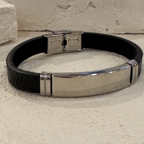 Producto - Pulsera cuero negra