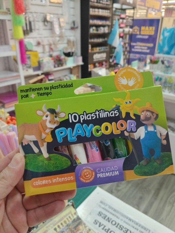 Producto - PLASTILINA PLAYCOLOR SURTIDA X 10 UNIDADES