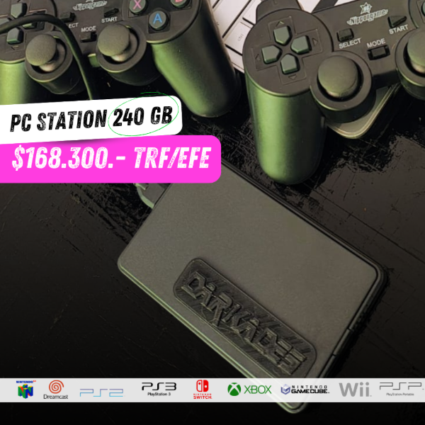 Producto - PC STATION 240 GB + 2 JOYSTICKS INALÁMBRICOS