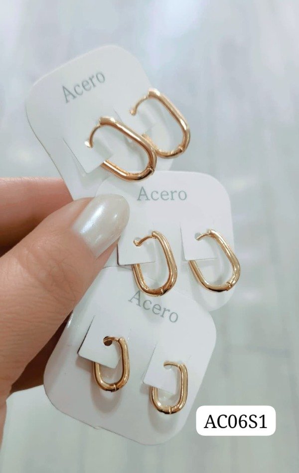 Producto - Aros argollas U 3 tamaños - 0
