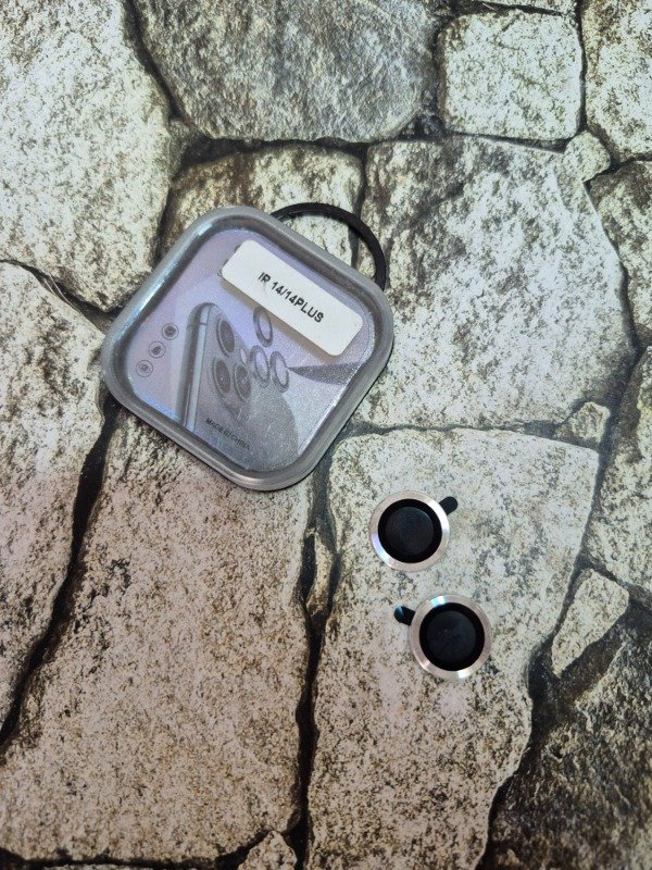 Producto - Protector de cámara Iphone 14/14 Plus plateado