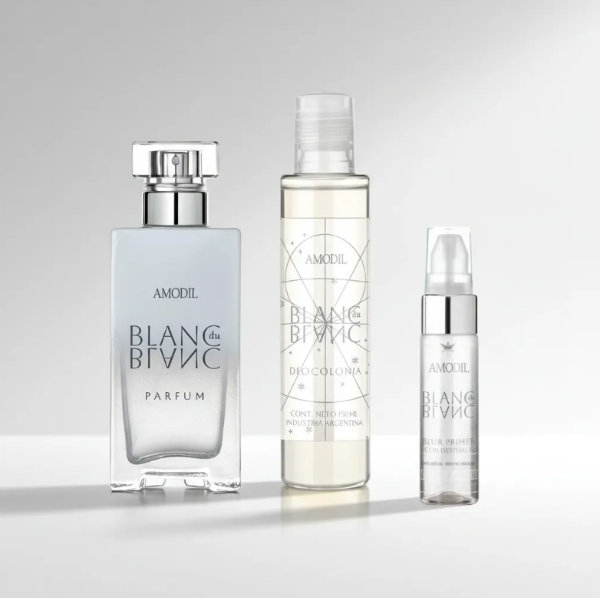 Producto - SET PERFUME FEMENINO BLANC DU BLANC AMODIL + DEO + BLUR PRIMER